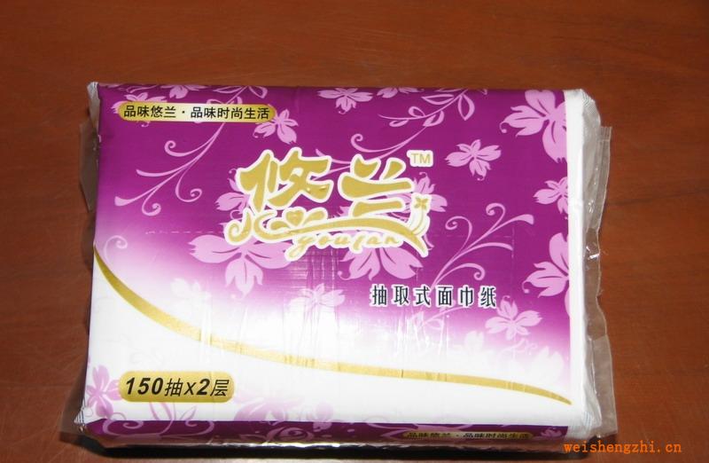 悠蘭軟抽面巾紙，抽取式生活用紙