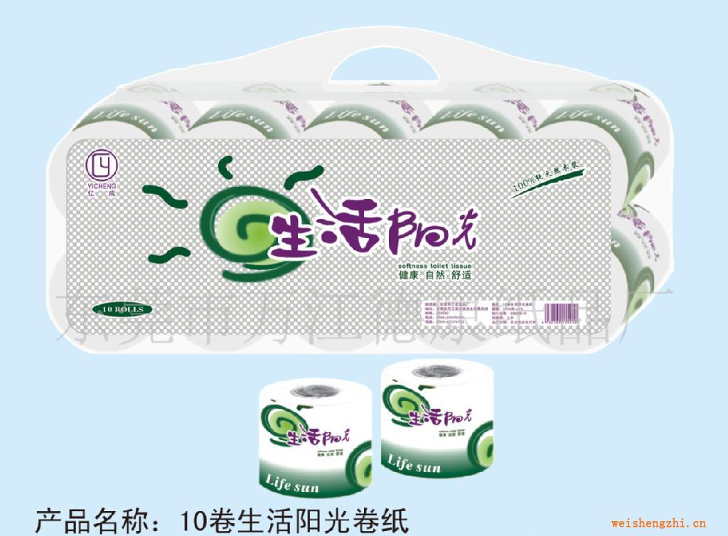 供應(yīng)紙巾：10卷生活陽光卷紙，軟抽抽紙，廠價(jià)直銷，價(jià)格優(yōu)惠！
