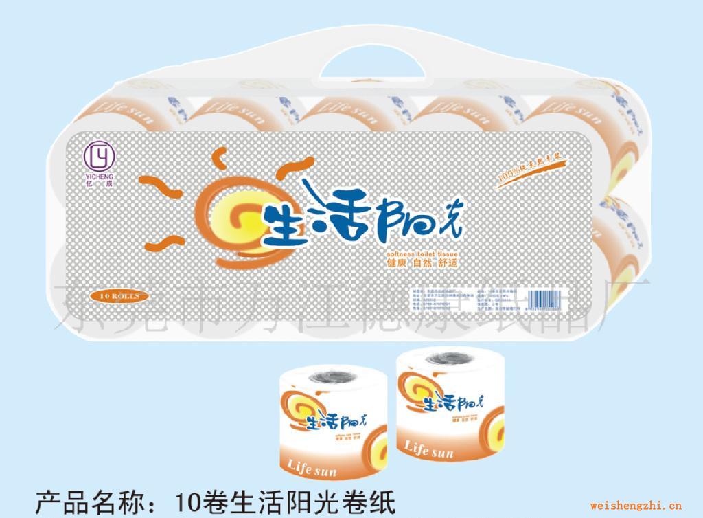 供應(yīng)紙巾：10卷生活陽(yáng)光卷紙，抽紙，廠家直銷，價(jià)格優(yōu)惠！
