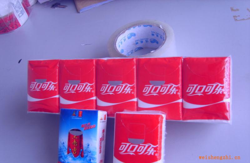 供應(yīng)廣告紙巾荷包紙巾，可定牌生產(chǎn)各類廣告紙巾