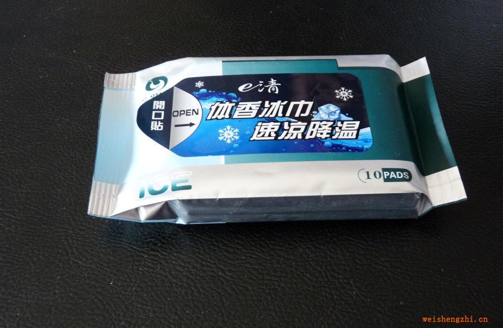 長春龍洋公司供應(yīng)e清10片啟封薄荷清涼濕巾