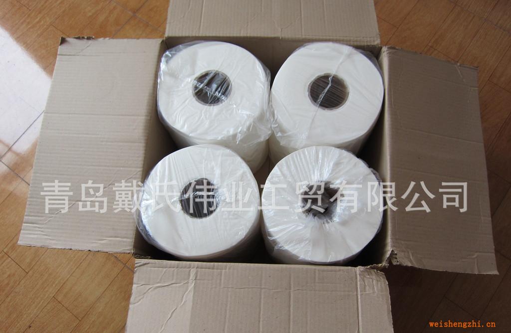 廠家批發(fā)純木漿700克雙層酒店用珍寶盤(pán)紙，廁所用紙，大卷紙