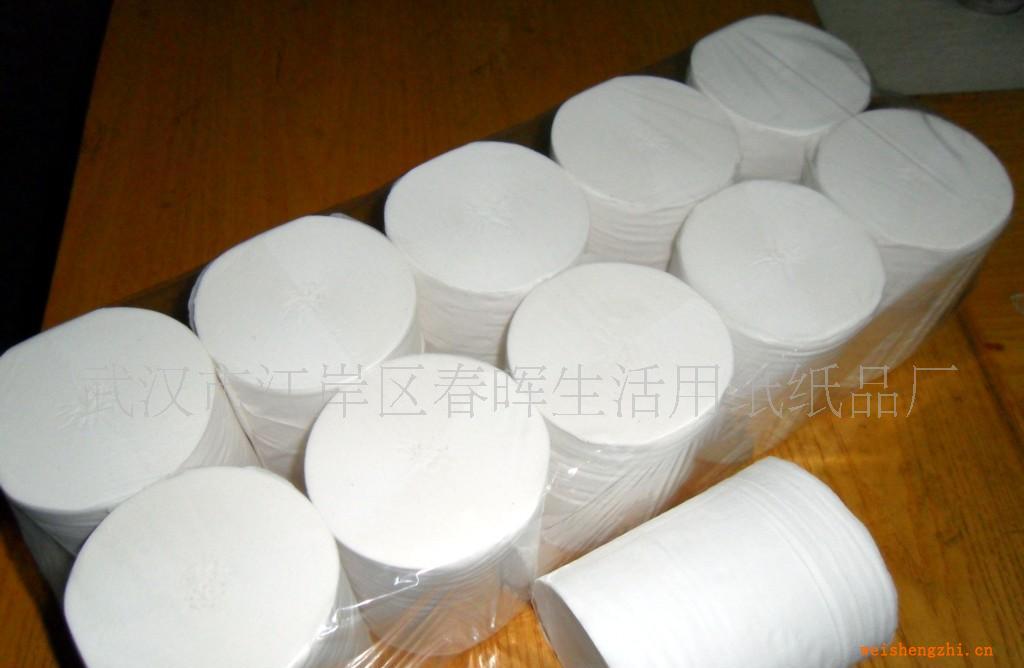 武漢廠家特價(jià)直銷白包長(zhǎng)卷實(shí)芯衛(wèi)生紙低成本，低價(jià)