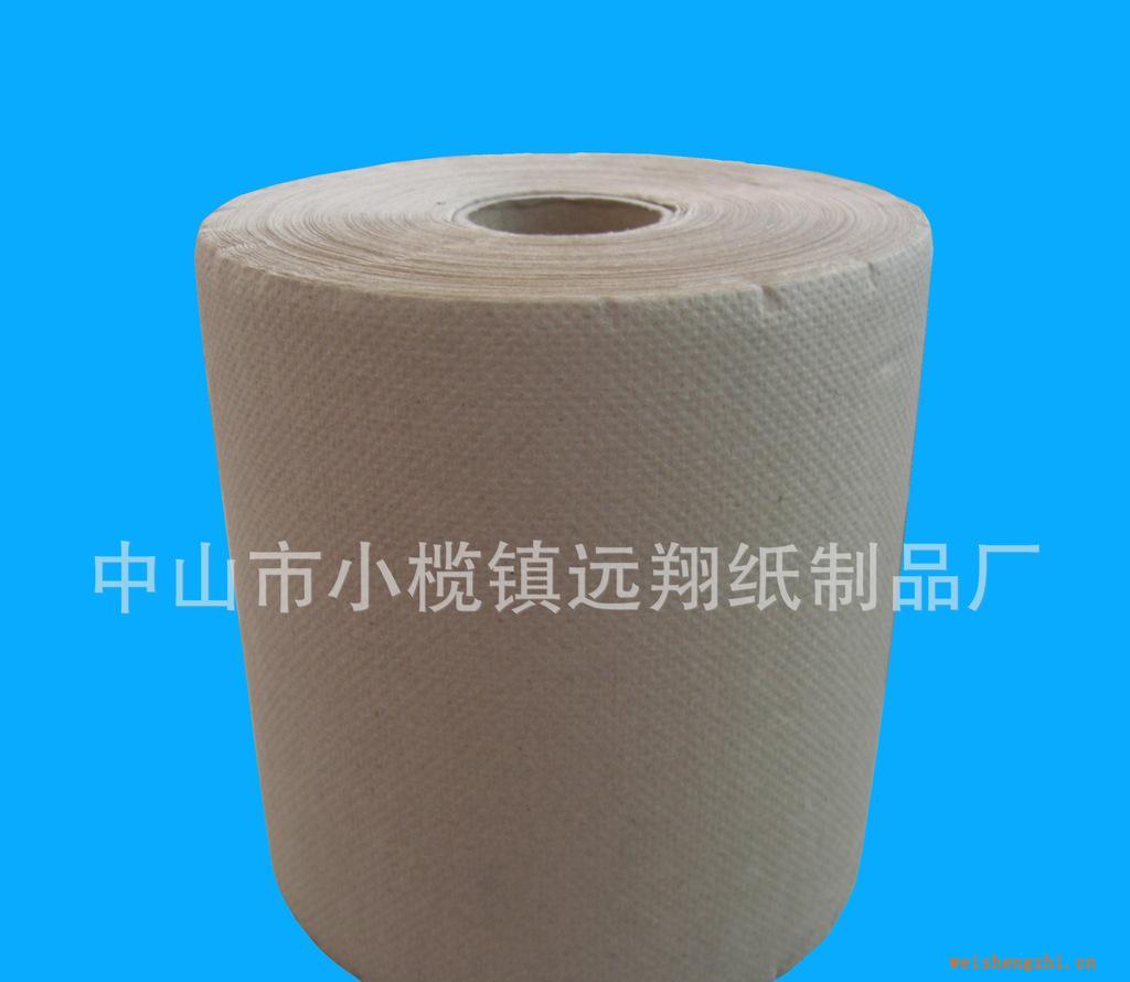 再生漿1層40克重卷筒外拉棕色擦手紙衛(wèi)生紙?jiān)偕l(wèi)生紙