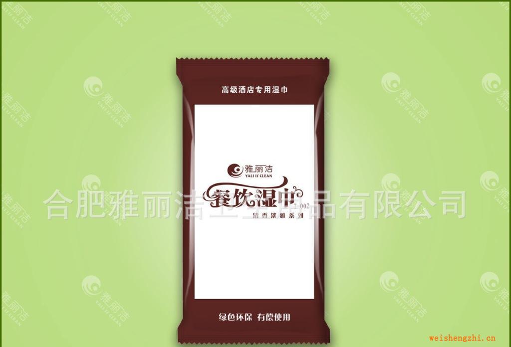 供應餐飲一次性濕巾，一片裝酒店濕巾濕毛巾