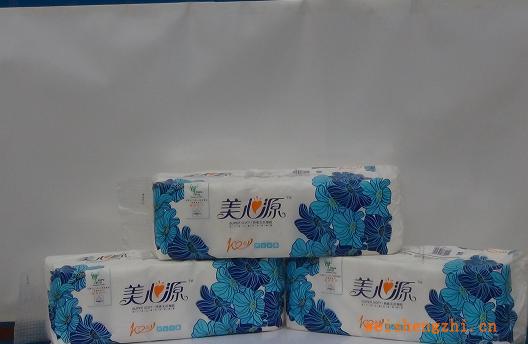 美心源特柔無芯卷紙10卷裝700g實(shí)心卷