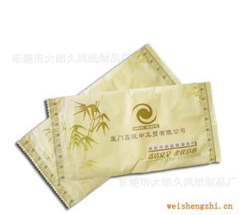 【廠家直銷】一次性濕巾單片包裝酒店濕巾酒店一次性濕巾，