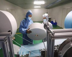 保定市維拓造紙機械3200斜網(wǎng)紙機開機成功